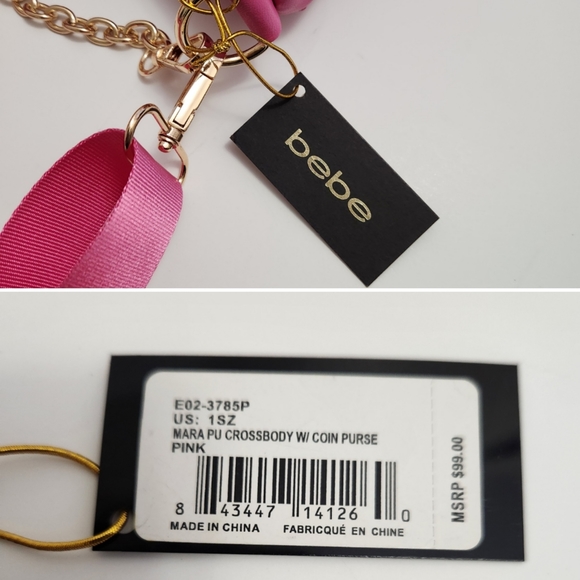 🆕️⬇️🎉HOST PICK🎉 bebe Pink Mara Nylon Crossbody Bag With Coin Purse - Picture 15 of 15